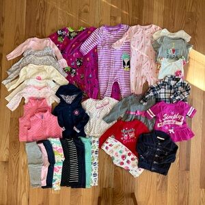 Baby Girl 12 month lot of 32 items VGUC - EUC various brands & seasons